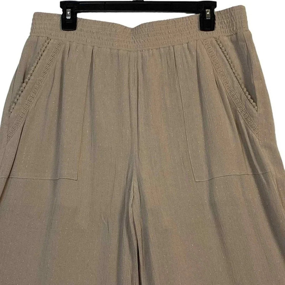 INC International Concepts Toasted Twine Wide Leg Resort Pants Small NWOT - Picture 3 of 5